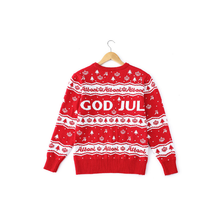 秋冬新款女装&amp;prime;S毛衣圣诞圆领加厚Milu鹿编毛衣