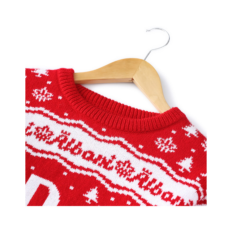 秋冬新款女装&amp;prime;S毛衣圣诞圆领加厚Milu鹿编毛衣