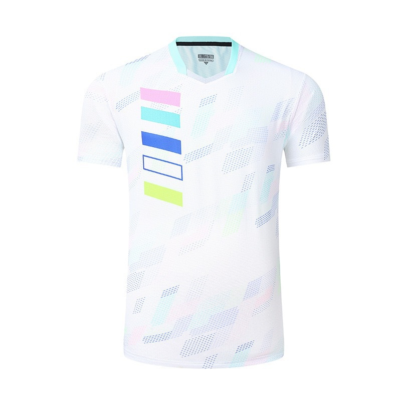 夏季批发定制升华运动快干网羽毛球T恤