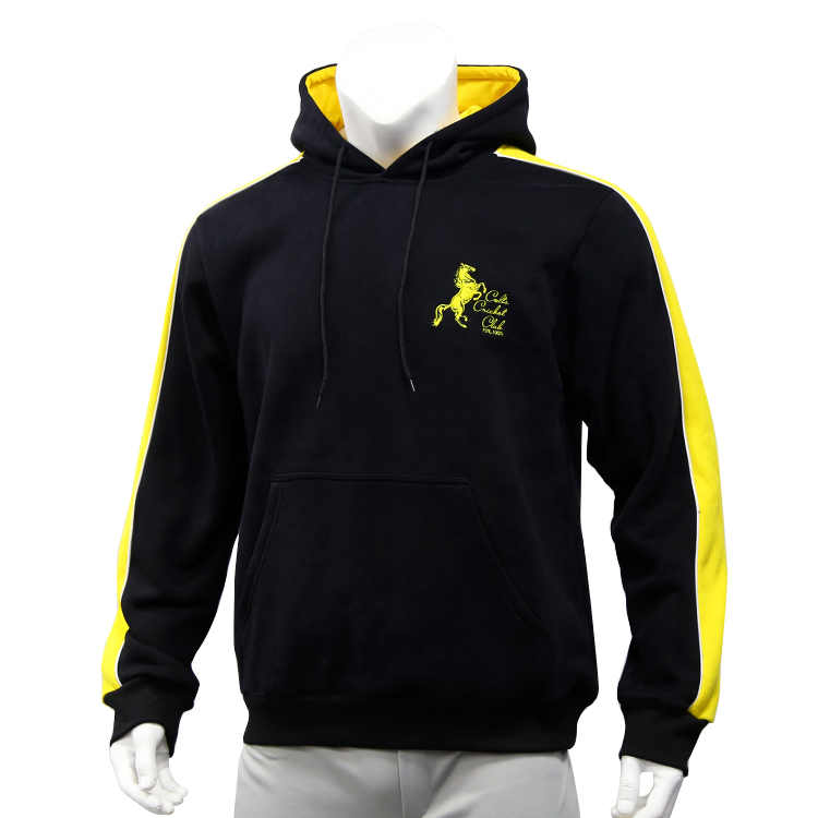 Healong时尚风格休闲连帽衫批发男士空白运动服定制黑色连帽衫运动衫