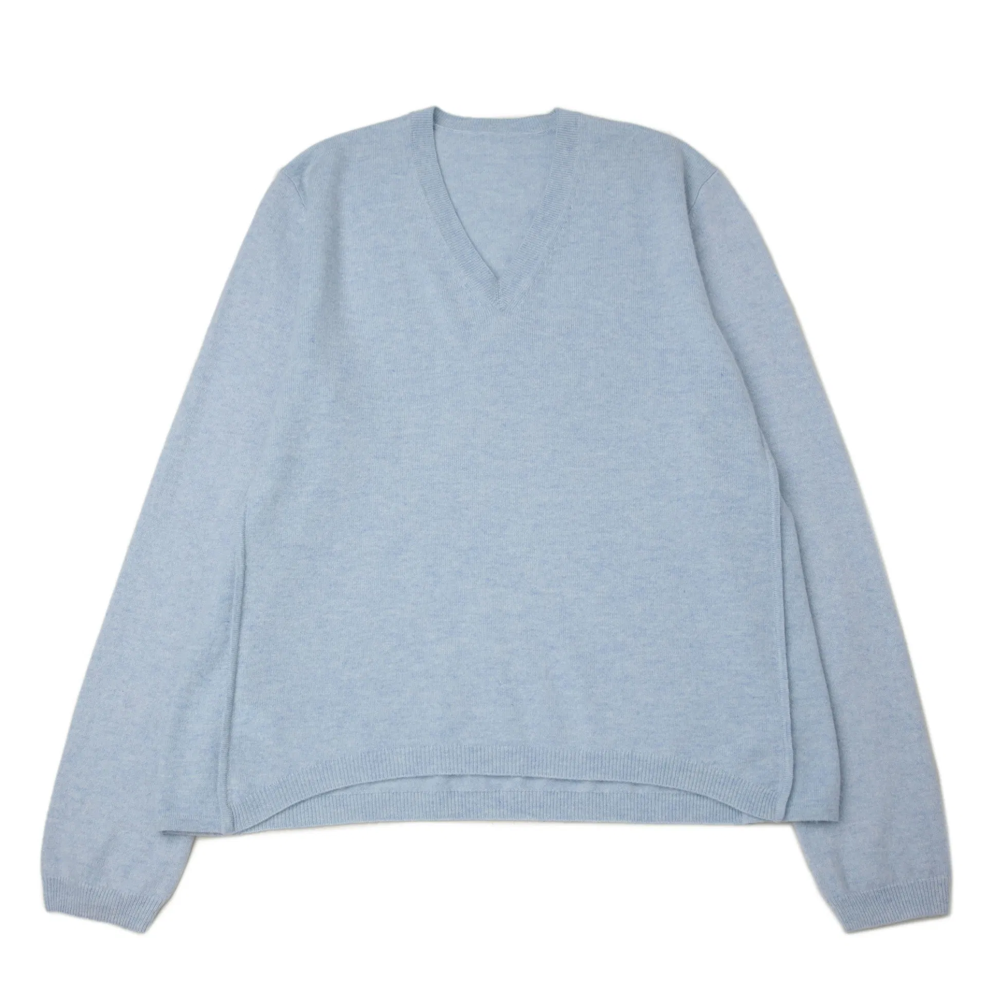 针织Elgent Women套头衫Oversize V Neck Soft Knitwear Pure Premium Cashmere毛衣