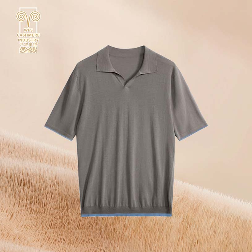 可持续面料定制套头衫男士&amp;prime;S棉Polo钩针针织衫衬衫男士针织衫男士&amp;prime;S毛衣针织Polo