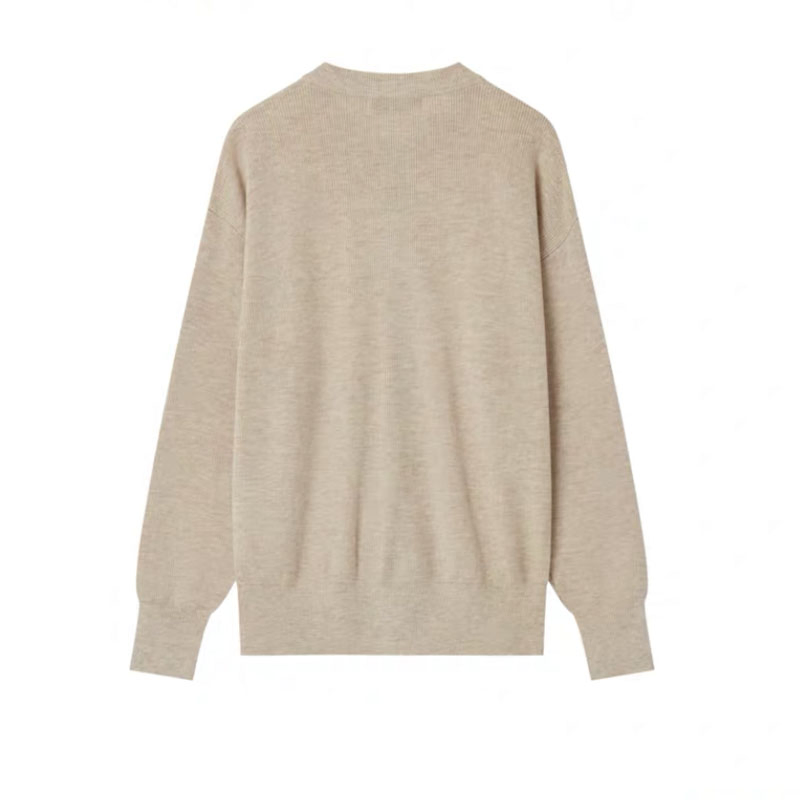 底色1/2开襟羊毛衫针织男士&amp;prime;S Crewneck开襟羊毛衫宽松套头衫