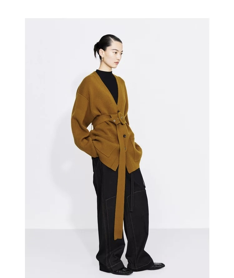 批发豪华女针织品羊毛衫女羊绒羊毛针织毛衣带