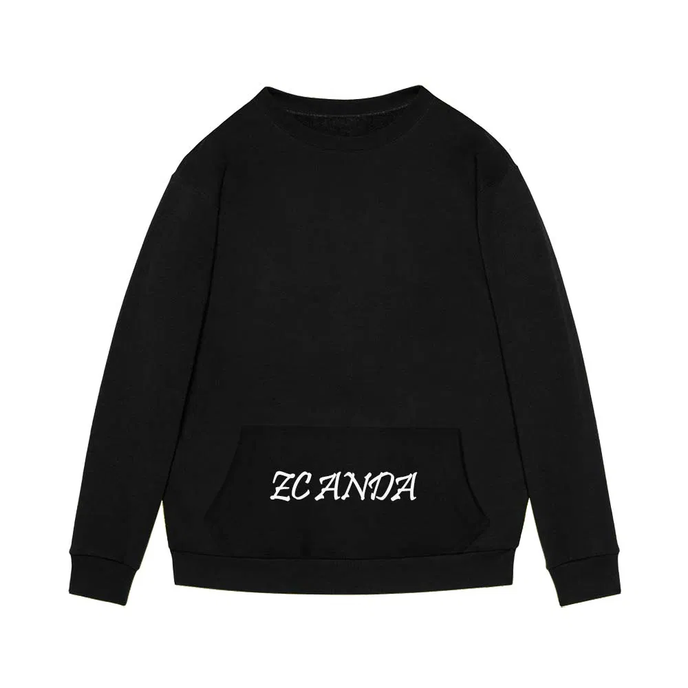 夏季批发定制您的品牌印刷标志长袖重型套头衫帽衫