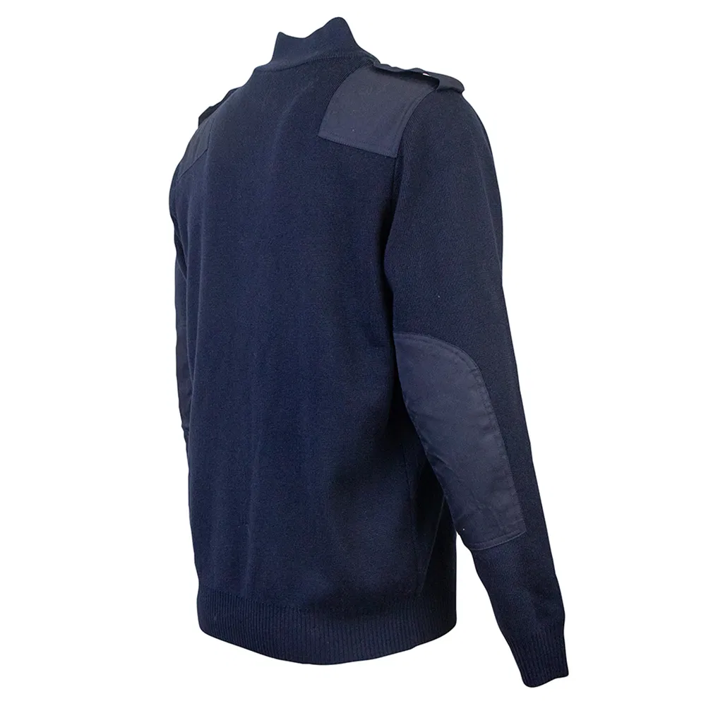 立领毛衣保安毛衣拉链立领针织毛衣