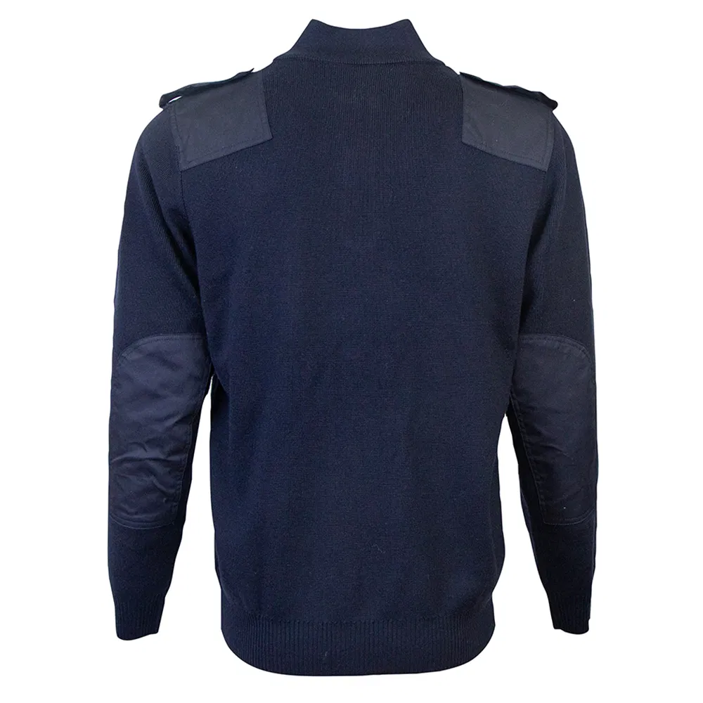 立领毛衣保安毛衣拉链立领针织毛衣