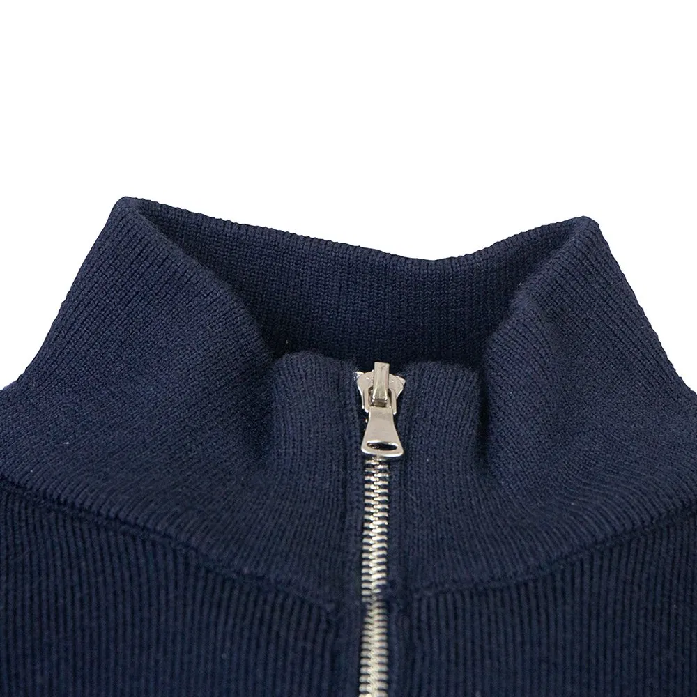 立领毛衣保安毛衣拉链立领针织毛衣