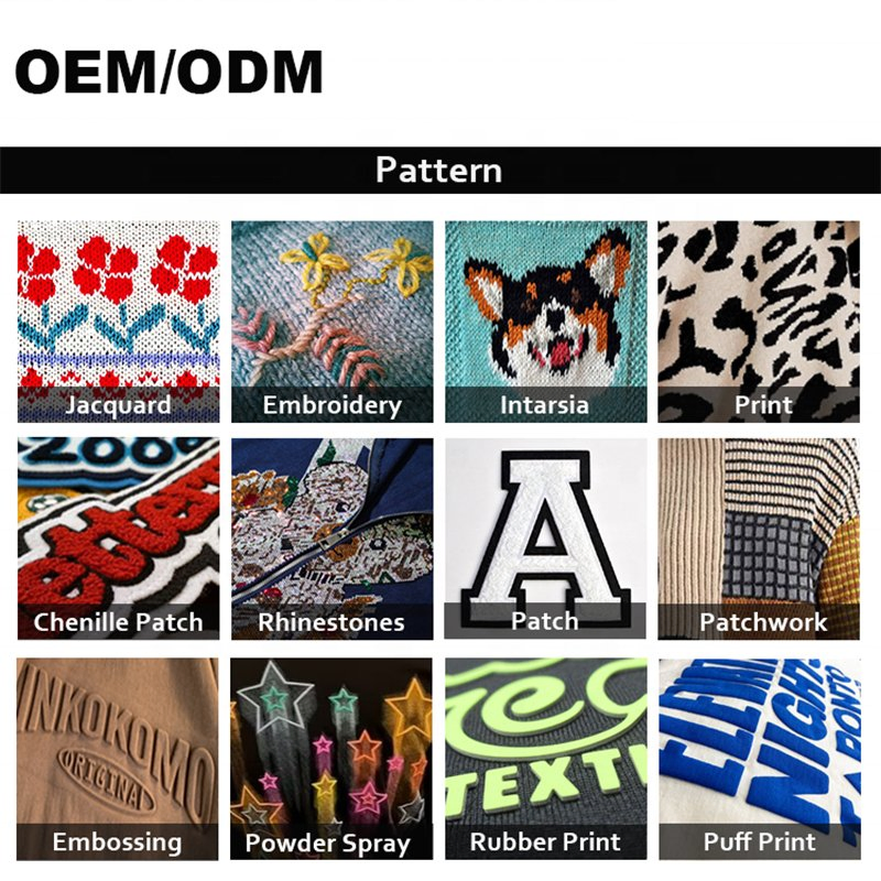 OEM定制设计标志罗纹口袋羊绒夹克男士亚麻混纺开衫黑色纽扣毛衣男士
