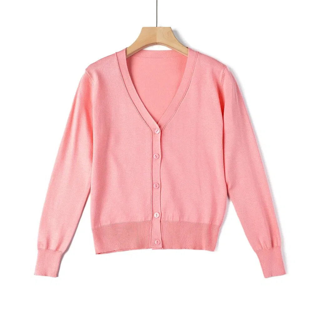 定制针织按钮多色工厂羊毛衫妇女毛衣