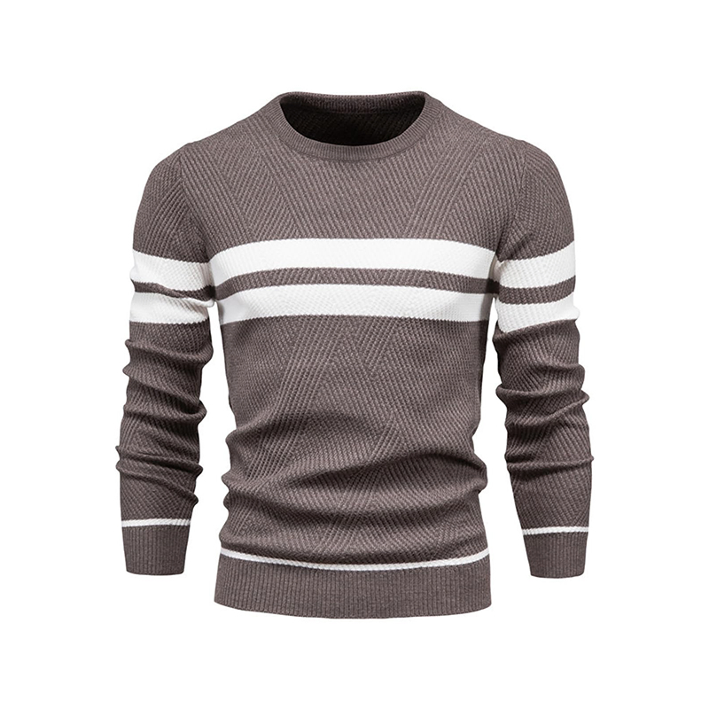 男士高品质针织长袖休闲毛衣