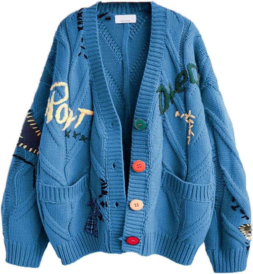 Women&amp;prime;S Cable Knit Cardigan羊毛混纺开放式正面
