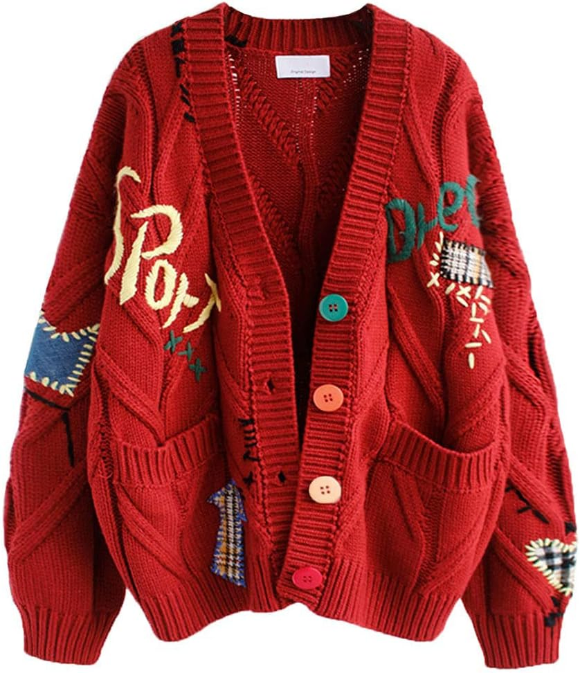 Women&amp;prime;S Cable Knit Cardigan羊毛混纺开放式正面