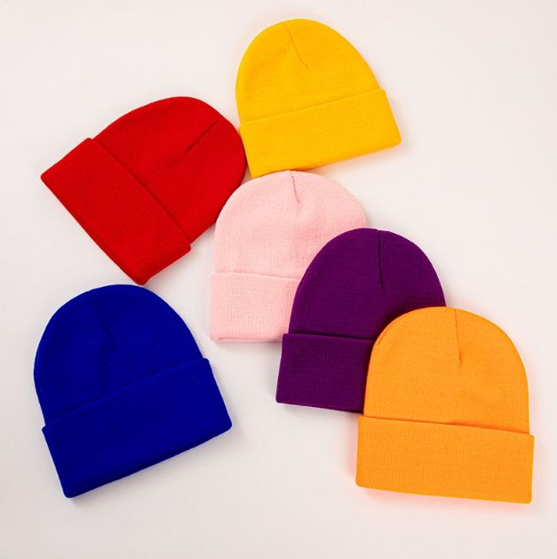 矮矮胖胖的男女通用新冬帽Beanies定制针织手工Skully针织帽Beanie