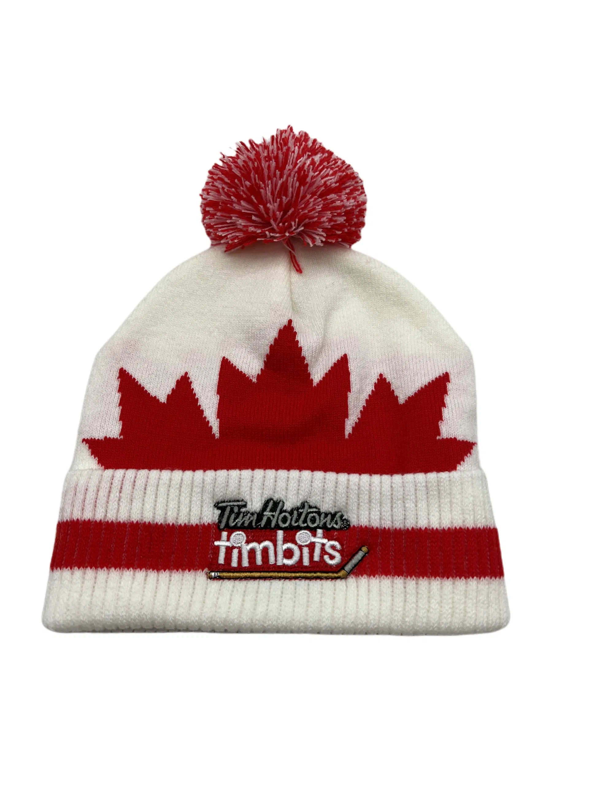 亚克力高品质冬季提花针织Pom-Pom豆豆帽