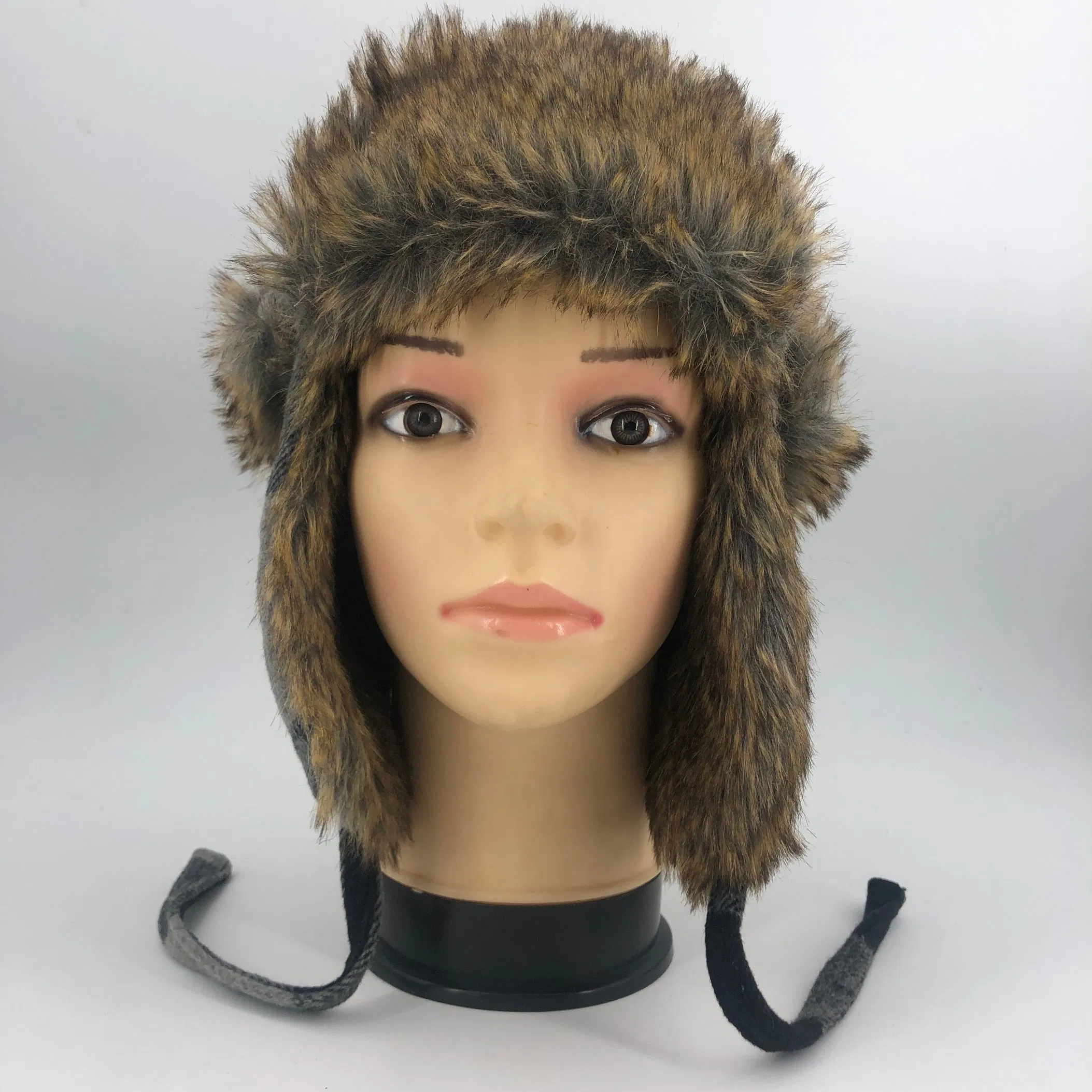 2022Earflap Bomber帽帽Trapper帽Trooper人造毛皮Earflap雪滑雪帽帽