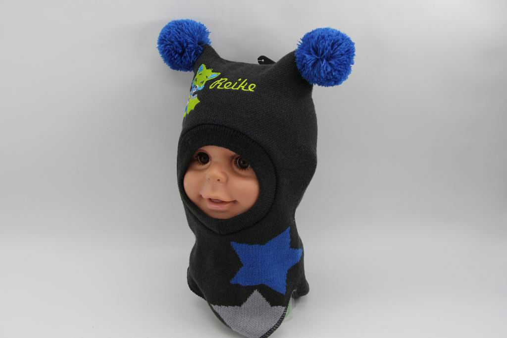 婴儿鸟针织巴拉克拉瓦头盔-婴儿舒适的冬帽