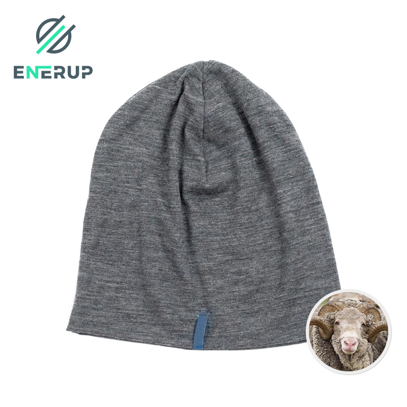 Enerup定制100%美利奴羊毛女长冬帽