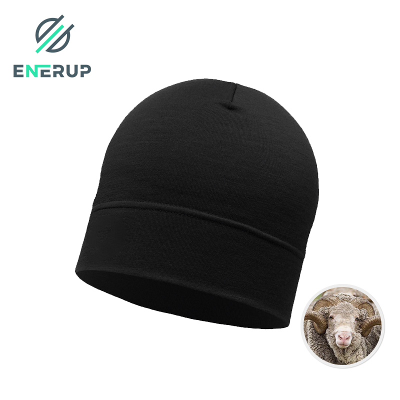 Enerup定制100%美利奴羊毛女长冬帽
