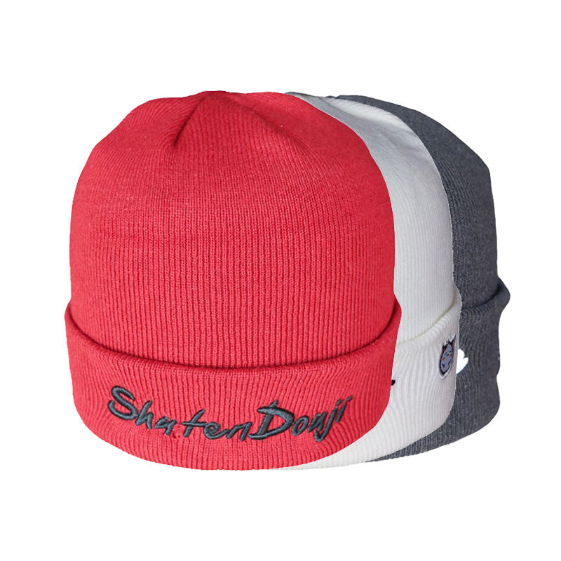 定制标志运动针织帽头骨帽冬季帽定制豆豆