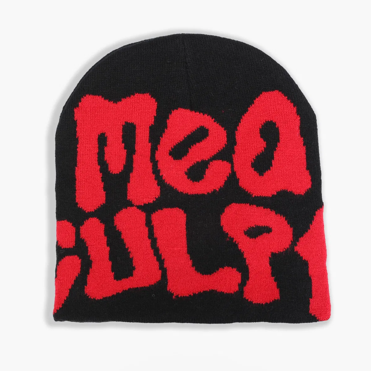 批发定制刺绣标志无精打采提花戈拉斯冬季针织帽