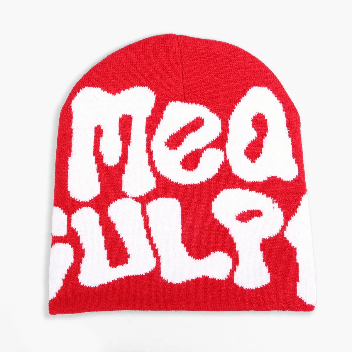 批发定制刺绣标志无精打采提花戈拉斯冬季针织帽