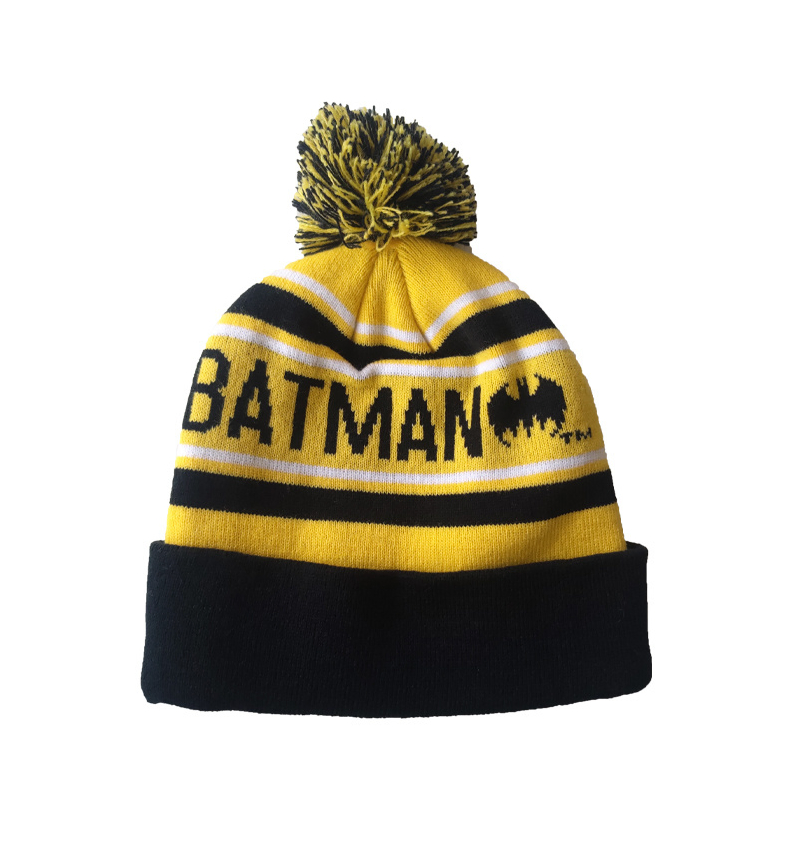高品质可持续时尚配饰100%条纹男士&amp;#39;S帽子冬季Beanies