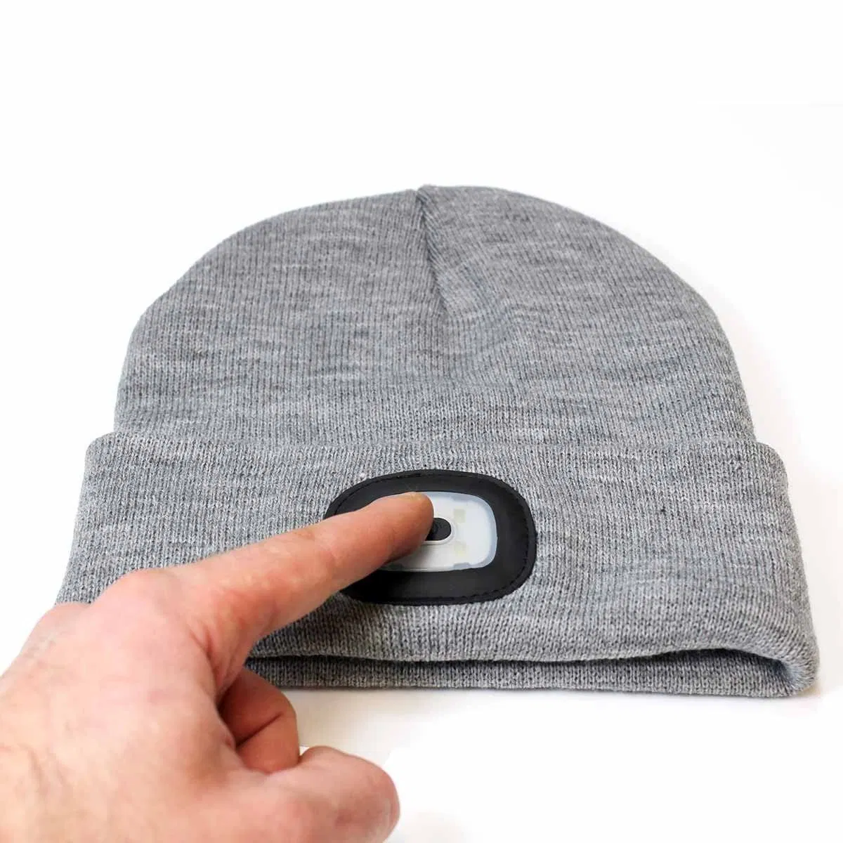 促销定制礼品LED暖光帽多功能成人针织豆豆帽